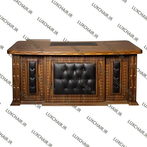 میز مدیریت 2 متری وکیوم  جلو چرم  ODE 212